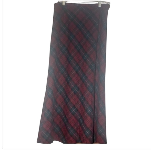 Vintage Eddie Bauer 1920 Women’s Plaid A-Line Skirt SZ 12 - Picture 1 of 6